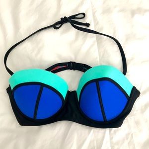 NEW Op Junior’s Colorblock Push-up Swim top|M 7-9